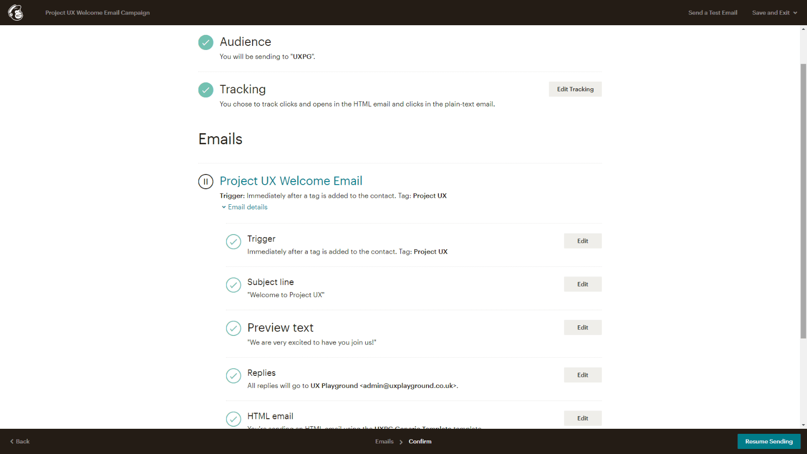 This flow shows the process of adding a new contact into Mailchimp when someone fills in a form